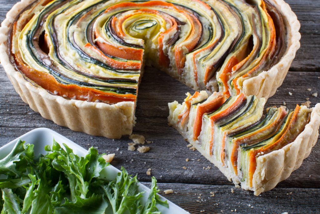 Vegetable Spiral Quiche 5